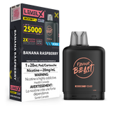 New Flavour ! BANANA RASPBERRY ICE LEVEL X BOOST PODS Buy Now , with 25000 puffs and adjustable boost modes .
